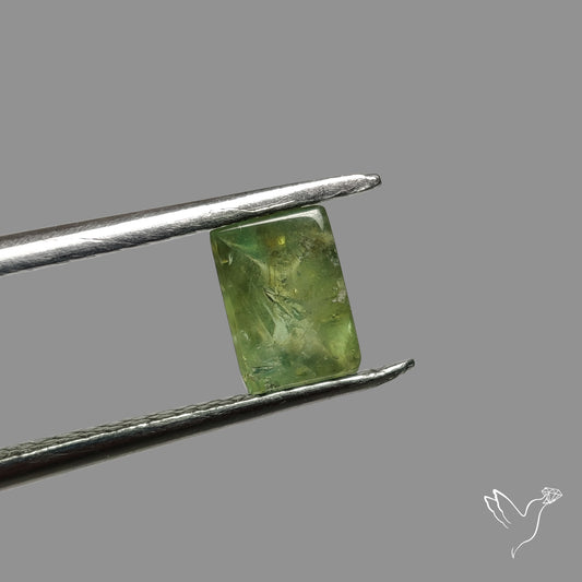 Rare Ural Demantoid Garnet Cabochon