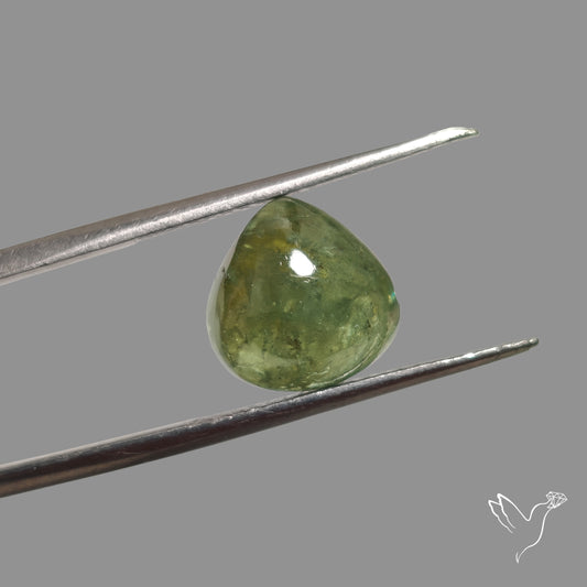 Rare Ural Demantoid Garnet Cabochon