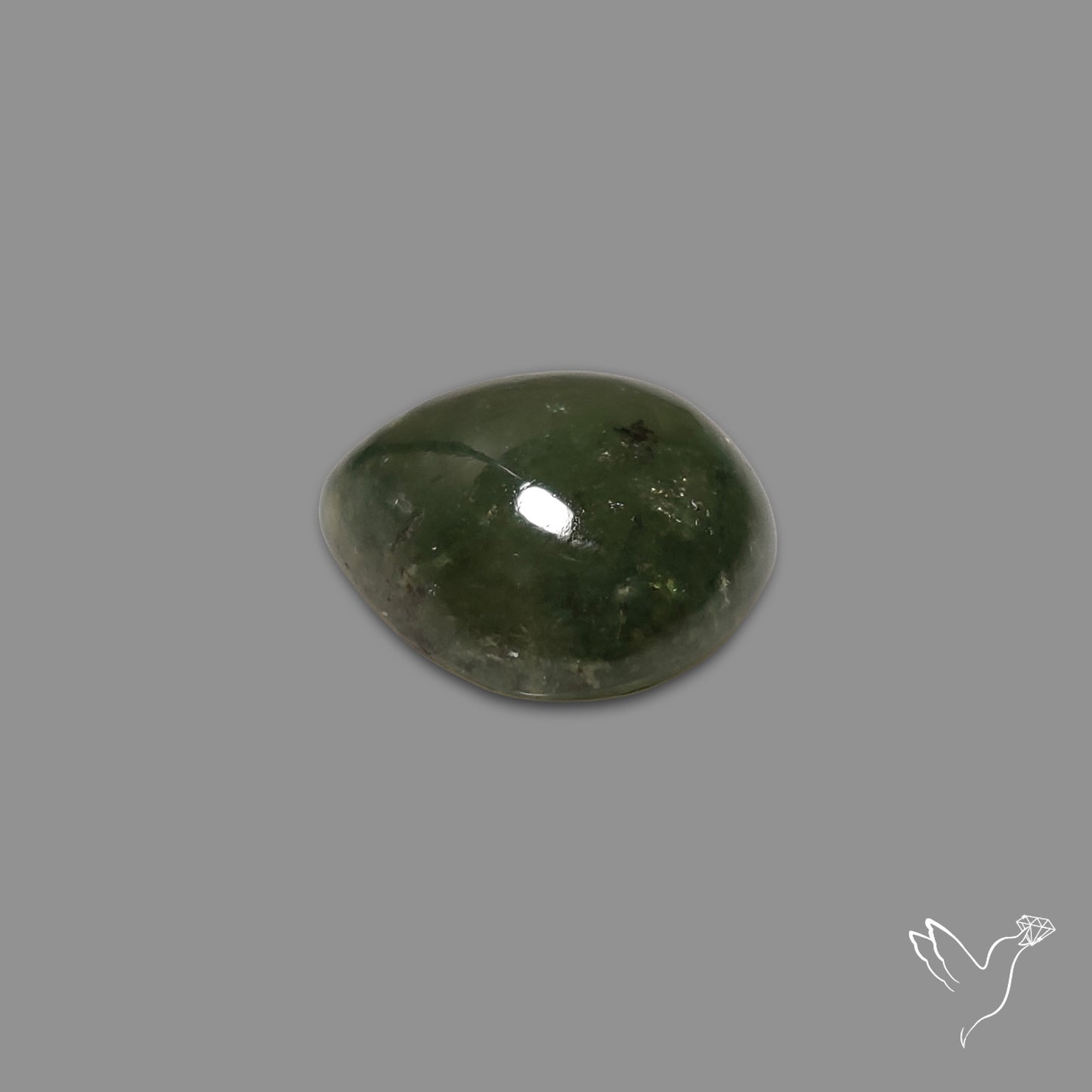 Rare Ural Demantoid Garnet Cabochon