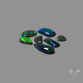 Black Ethiopian Opal Cabochons Lot