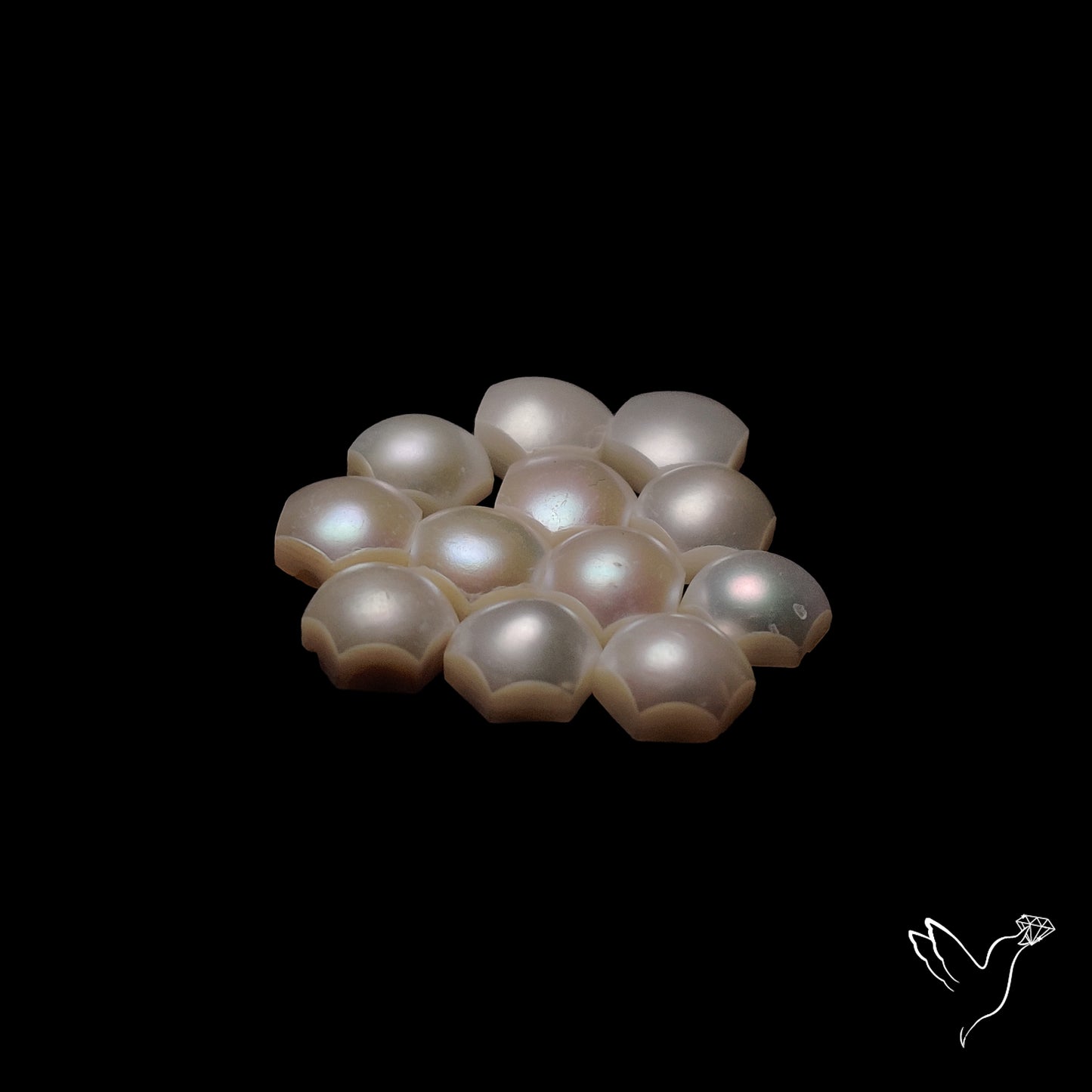 Freshwater Pearl Hexagons Lot Natural Pearls