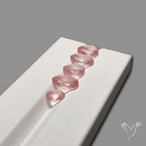 AAA Rose Quartz Rose Cut Faceted Lot