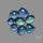 Belgiun Teal Fluorite Cabochons Lot