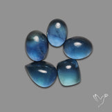 Belgiun Teal Fluorite Cabochons Lot
