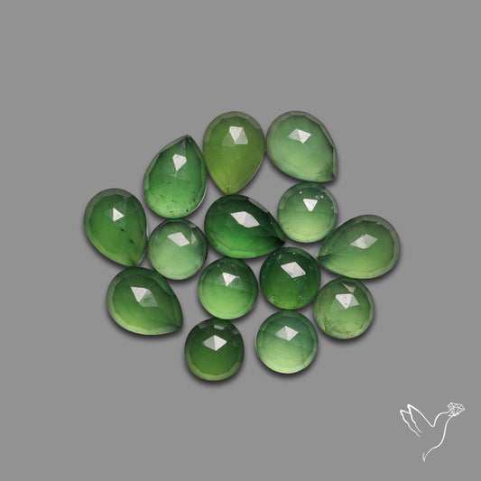 Rose Cut Gemmy Serpentines Lot