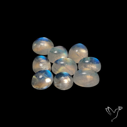 Rainbow Moonstone Cabochons Lot