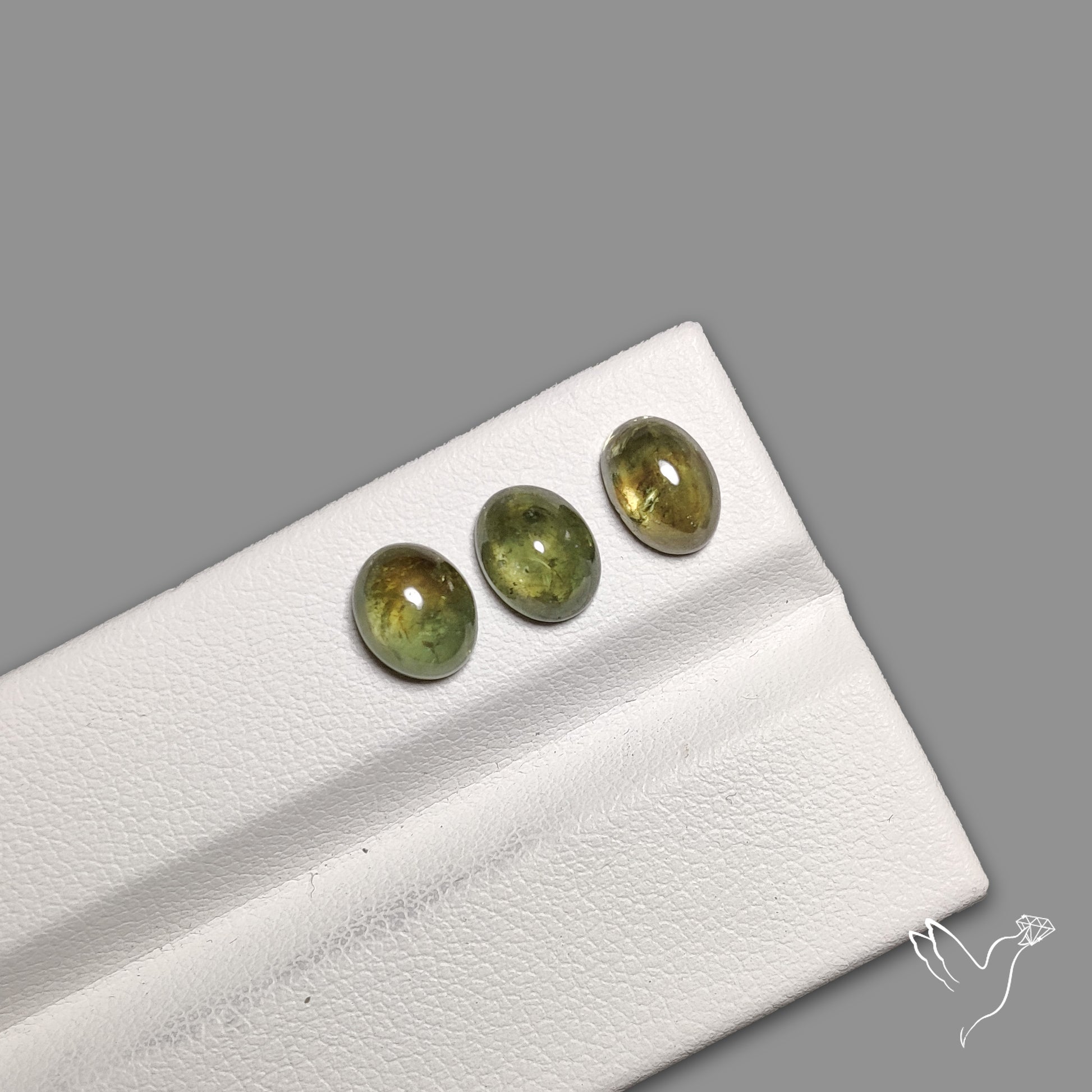 Rare Ural Demantoid Garnet Cabochons Lot