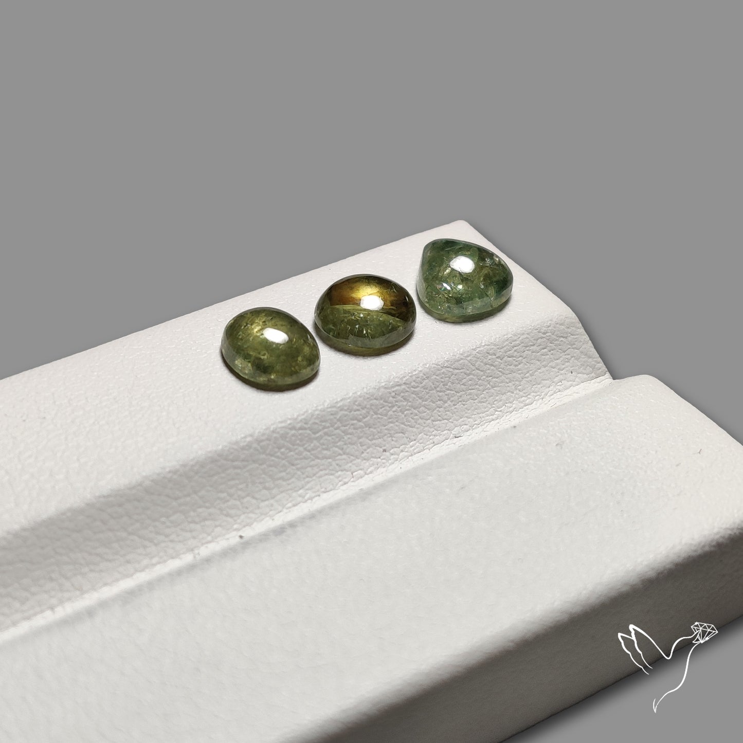 Rare Ural Demantoid Garnet Cabochons Lot