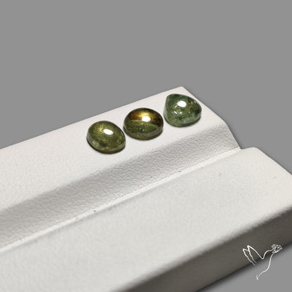 Rare Ural Demantoid Garnet Cabochons Lot