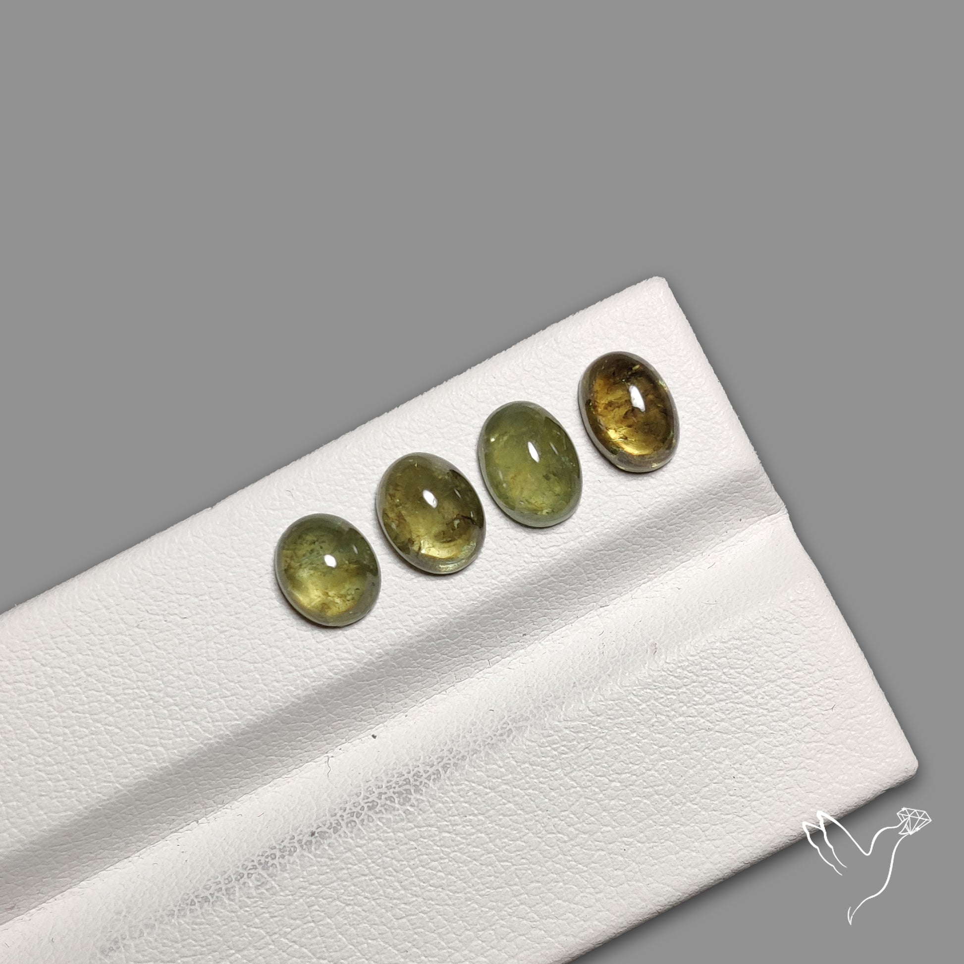 Rare Ural Demantoid Garnet Cabochons Lot