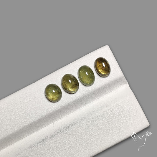 Rare Ural Demantoid Garnet Cabochons Lot