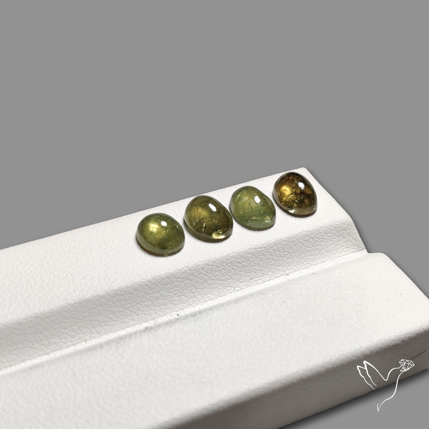 Rare Ural Demantoid Garnet Cabochons Lot
