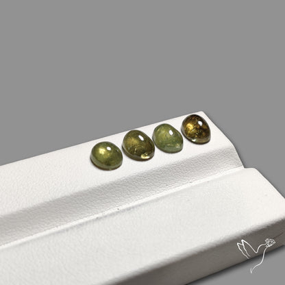 Rare Ural Demantoid Garnet Cabochons Lot