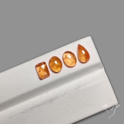 Spessartite Orange Garnet Rare Cabochons Lot