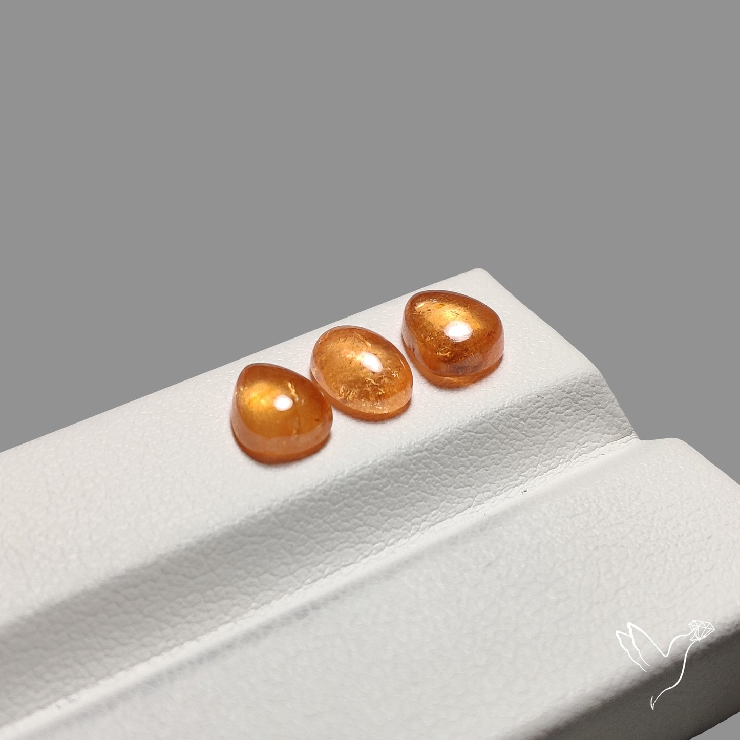 Spessartite Orange Garnet Rare Cabochons Lot