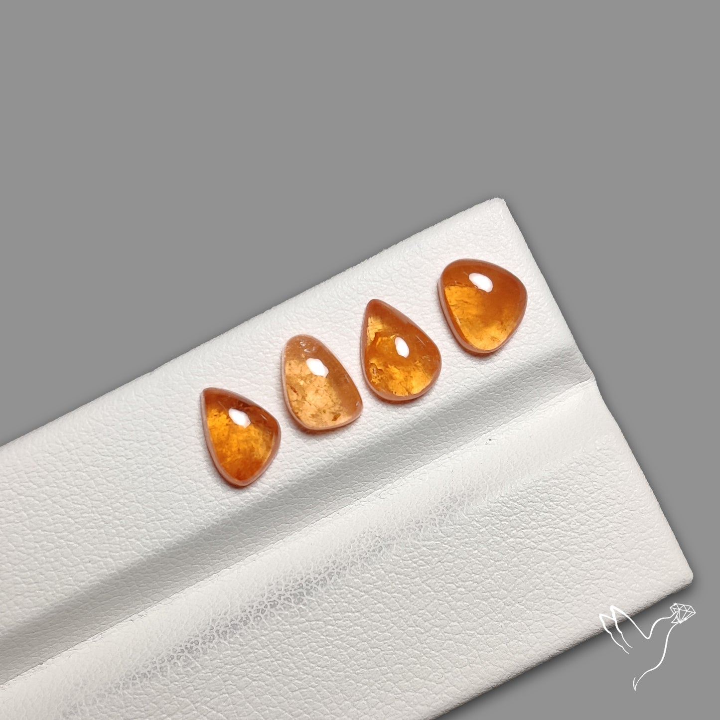 Spessartite Orange Garnet Rare Cabochons Lot