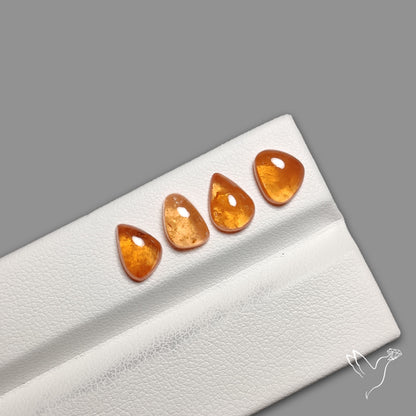 Spessartite Orange Garnet Rare Cabochons Lot