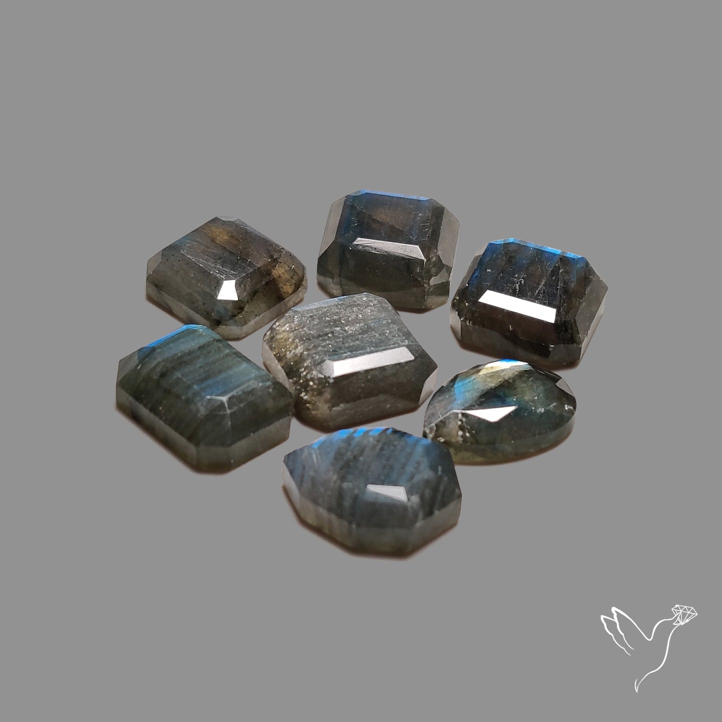 Step Cut Blue Labradorites Lot