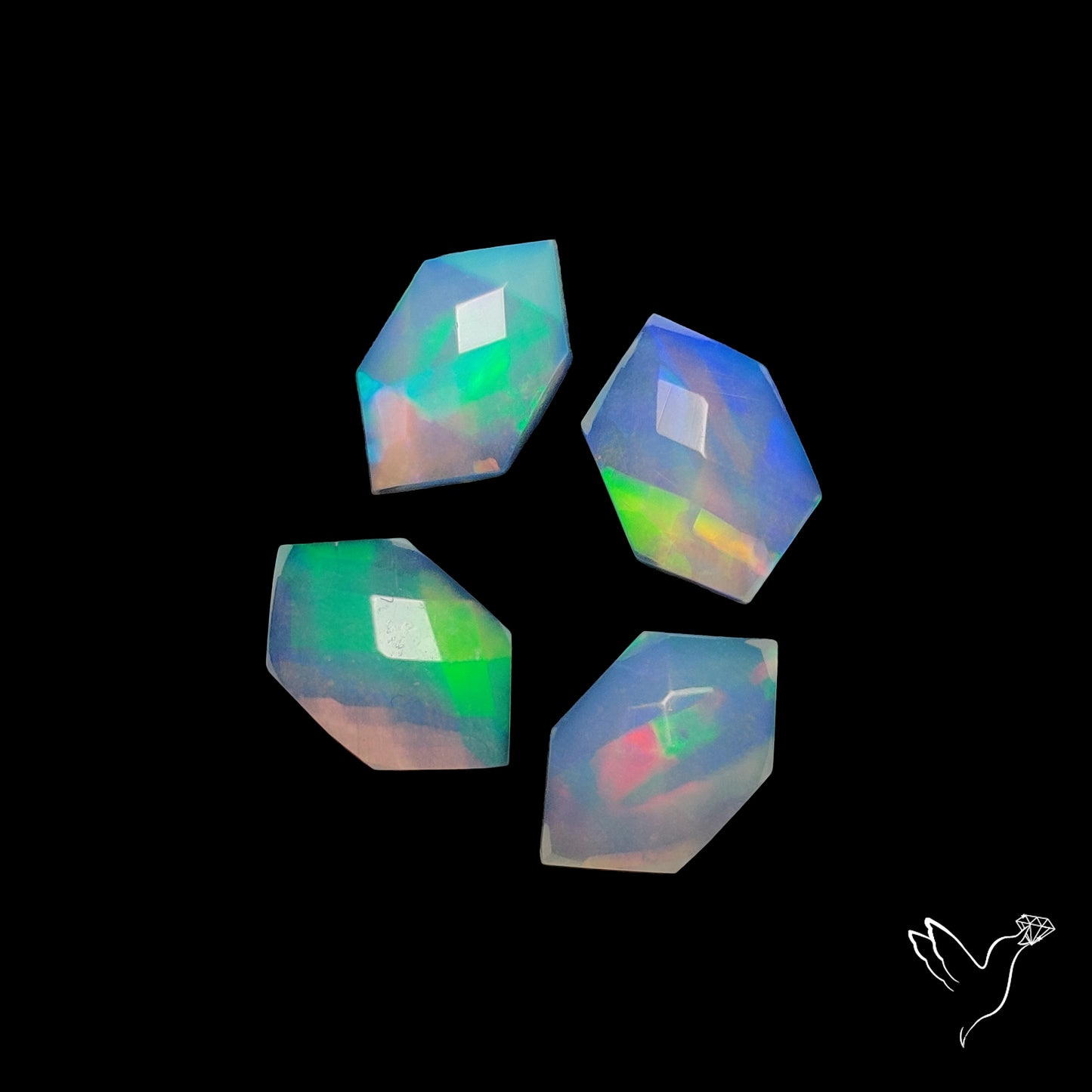 Ethiopian Opal Checkerboard Cuts Lot