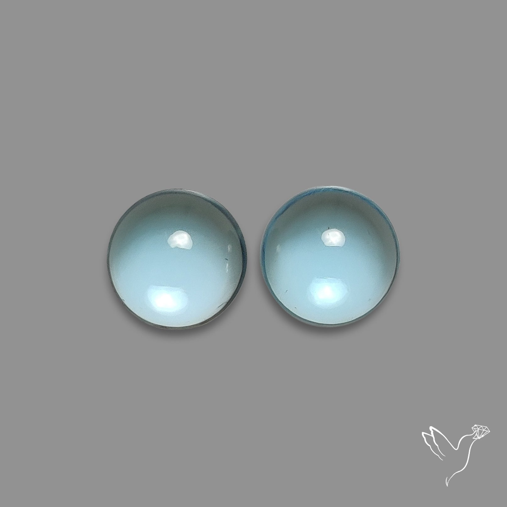 Sky Blue Topaz AAA Cabochons Pair
