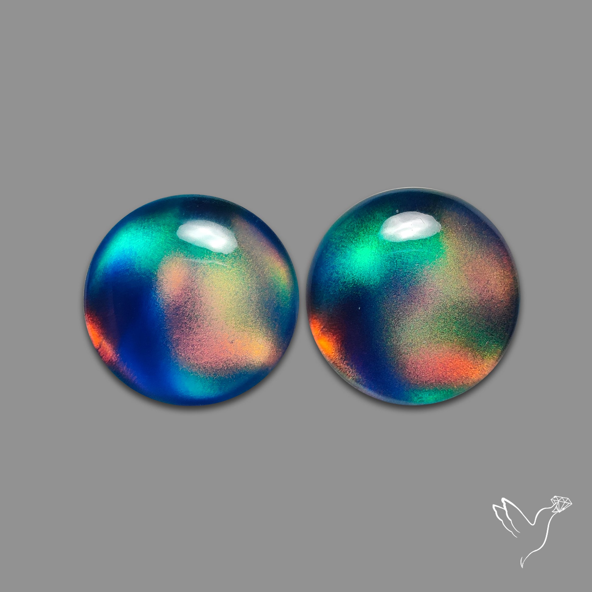 Aurora Opal Doublets Pair