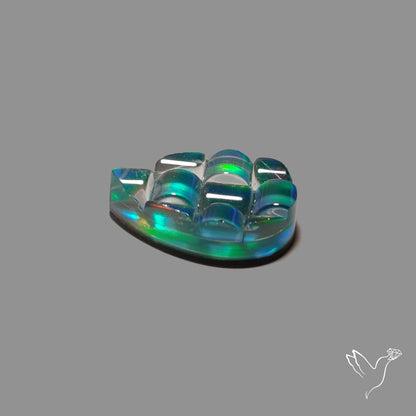 Aurora Opal Checker Carving Doublet