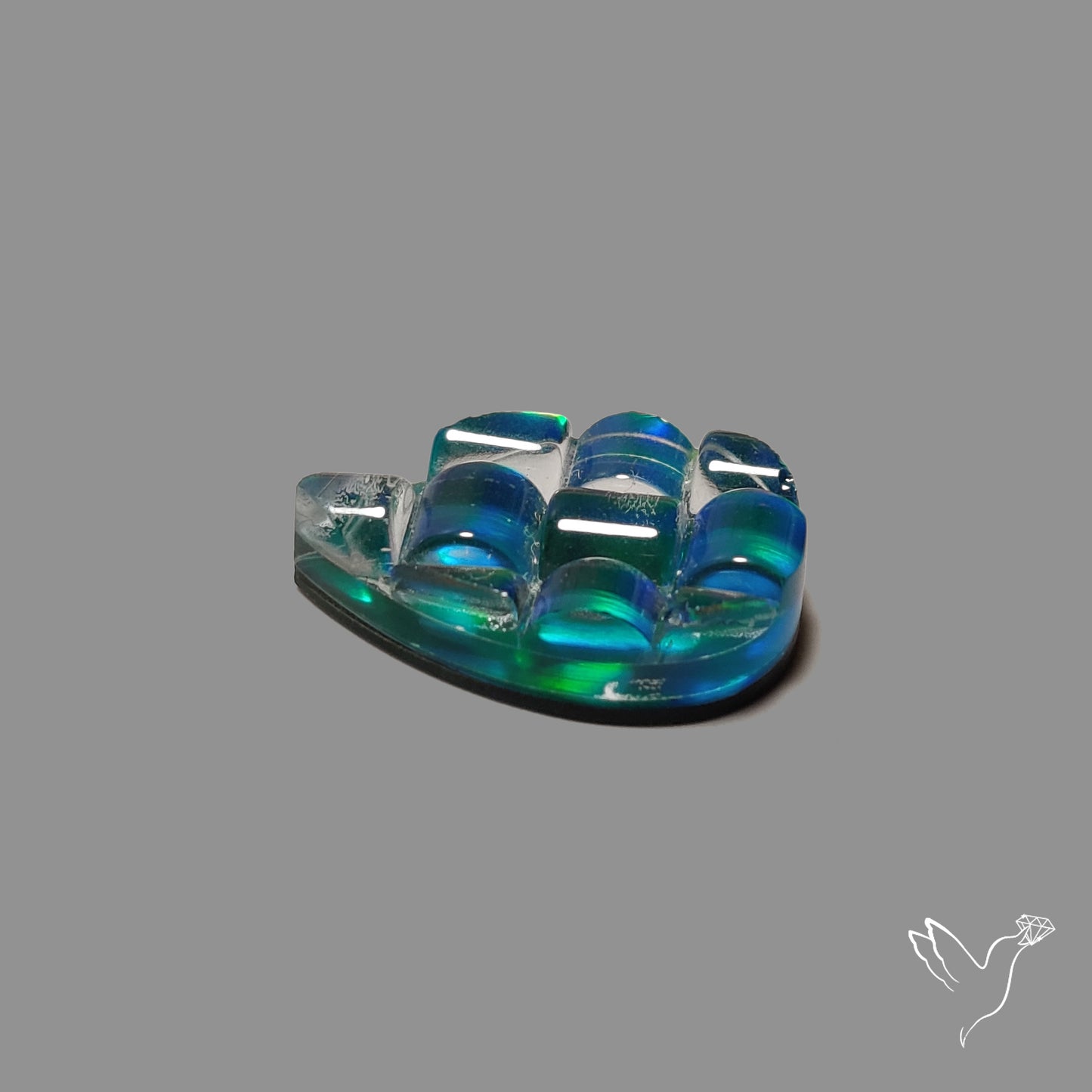 Aurora Opal Checker Carving Doublet