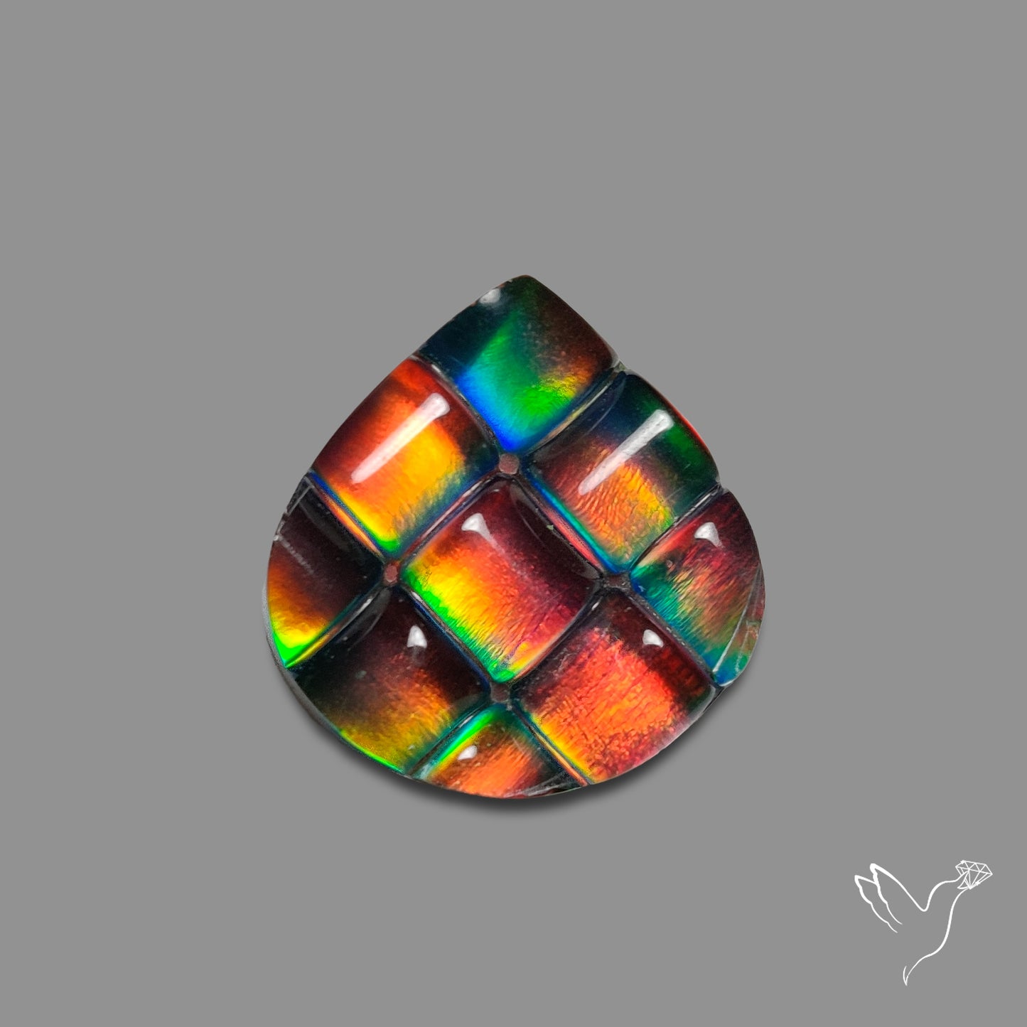 Aurora Opal Checker Carving Doublet