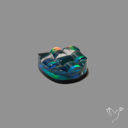 Aurora Opal Checker Carving Doublet