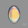 Rainbow Disco Quartz Doublet (Upcycled CD & Quartz Doublet)