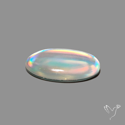 Rainbow Disco Quartz Doublet (Upcycled CD & Quartz Doublet)