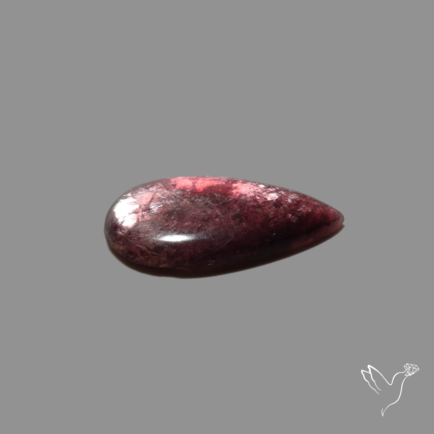 Purple Gem Lepidolite Cabochon