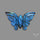 Blue Labradorite Butterfly Carving Handcarved