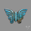 Blue Labradorite Butterfly Carving Handcarved