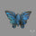 Blue Labradorite Butterfly Carving Handcarved