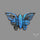 Blue Labradorite Butterfly Carving Handcarved