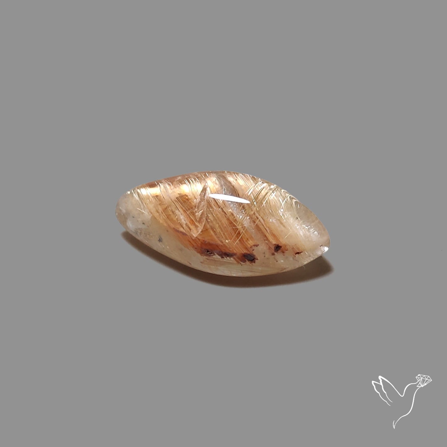 Golden Rutilated Quartz Cabochon