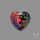 Crushed Opal Inlay Aurora Opal Heart Doublet