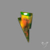 Aurora Opal Lightning Bolt Doublet Handcarved