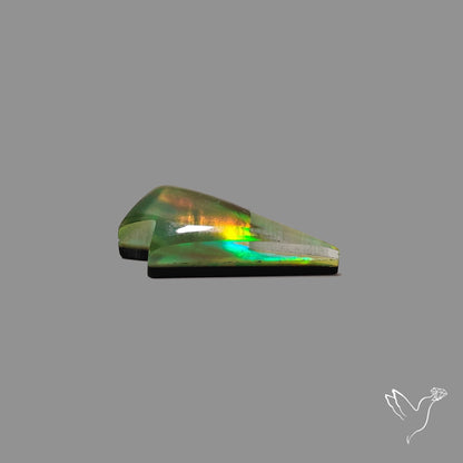 Aurora Opal Lightning Bolt Doublet Handcarved