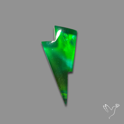 Aurora Opal Lightning Bolt Doublet Handcarved
