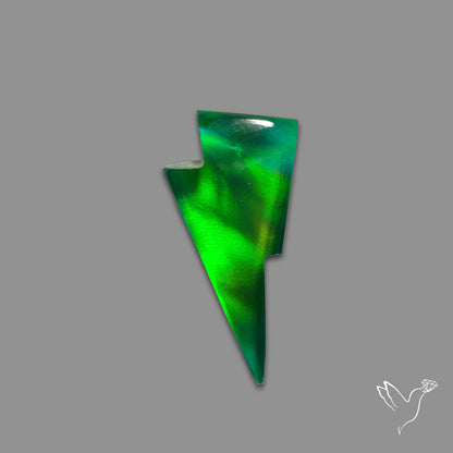 Aurora Opal Lightning Bolt Doublet Handcarved