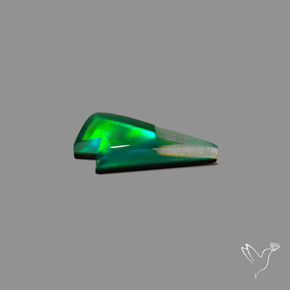 Aurora Opal Lightning Bolt Doublet Handcarved