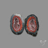 Tabasco Baby Geode Druzy Pair