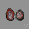 Tabasco Baby Geode Druzy Pair