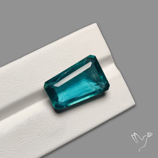Faceted Belgian Teal Fluorite High Grade