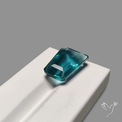 Faceted Belgian Teal Fluorite High Grade