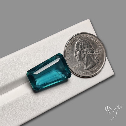 Faceted Belgian Teal Fluorite High Grade
