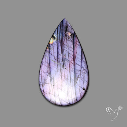 Large Deep Purple Labradorite Cabochon