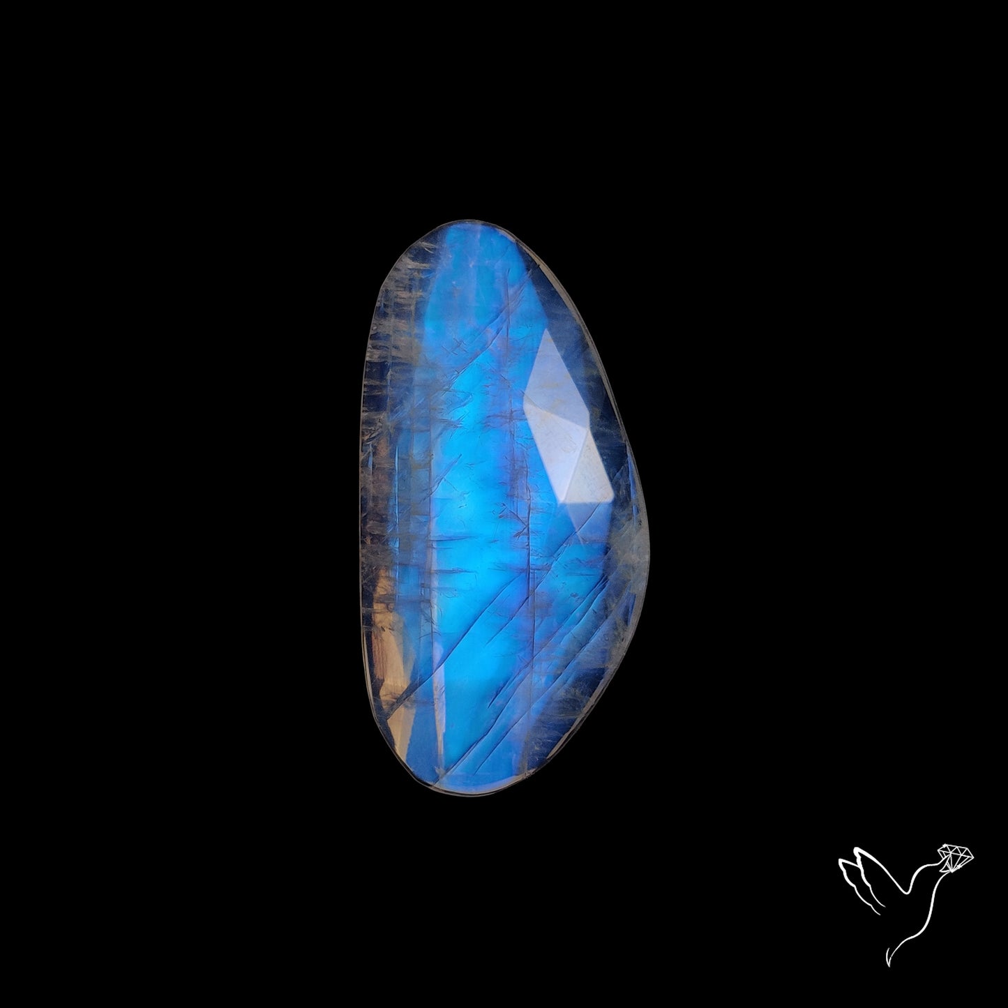 Rose Cut Rainbow Moonstone